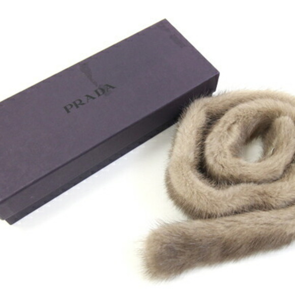 Prada scarf in natural brown for women - Picture 5 of 5